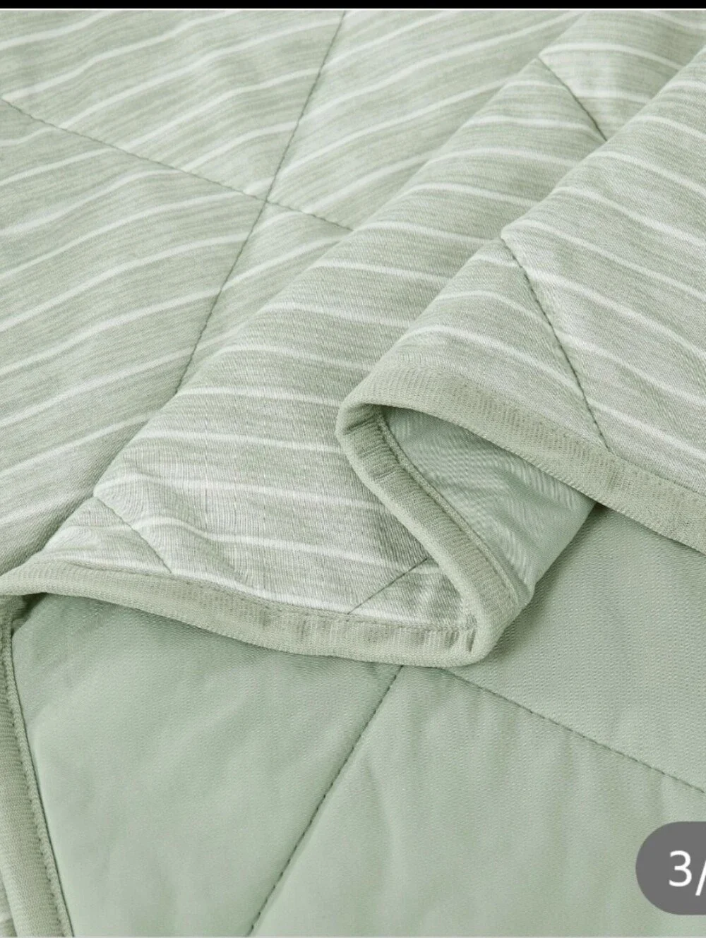 Cooling Throw Light Green Quilted Throw 60x 70